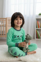 Cute Dino Smile Long sleeves Pyjamas set