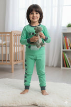 Cute Dino Smile Long sleeves Pyjamas set
