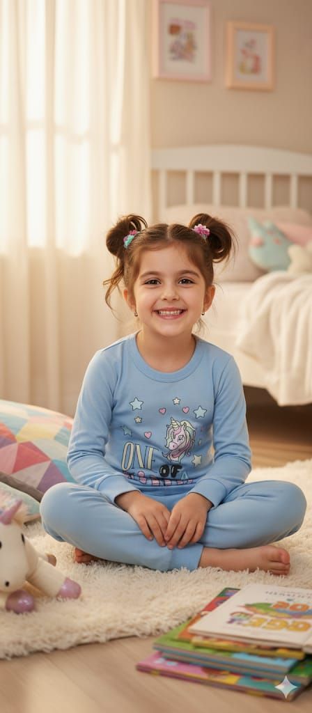 Unicorn  Cotton Long sleeves pyjamas set