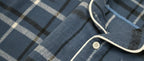 Classic blue flannel pyjamas white(unisex)