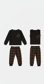 Mocha plaid limited edtion pyjamas set(unisex)