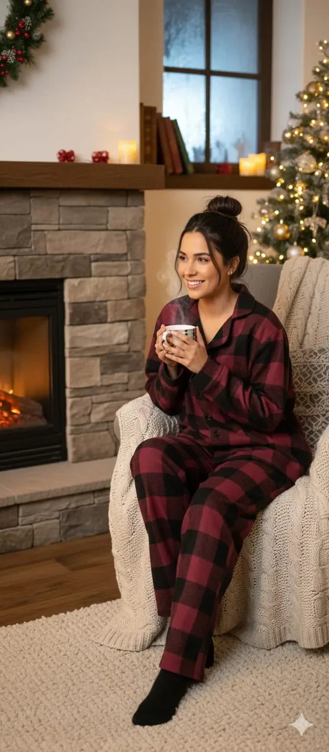 Classic cherry pyjamas set