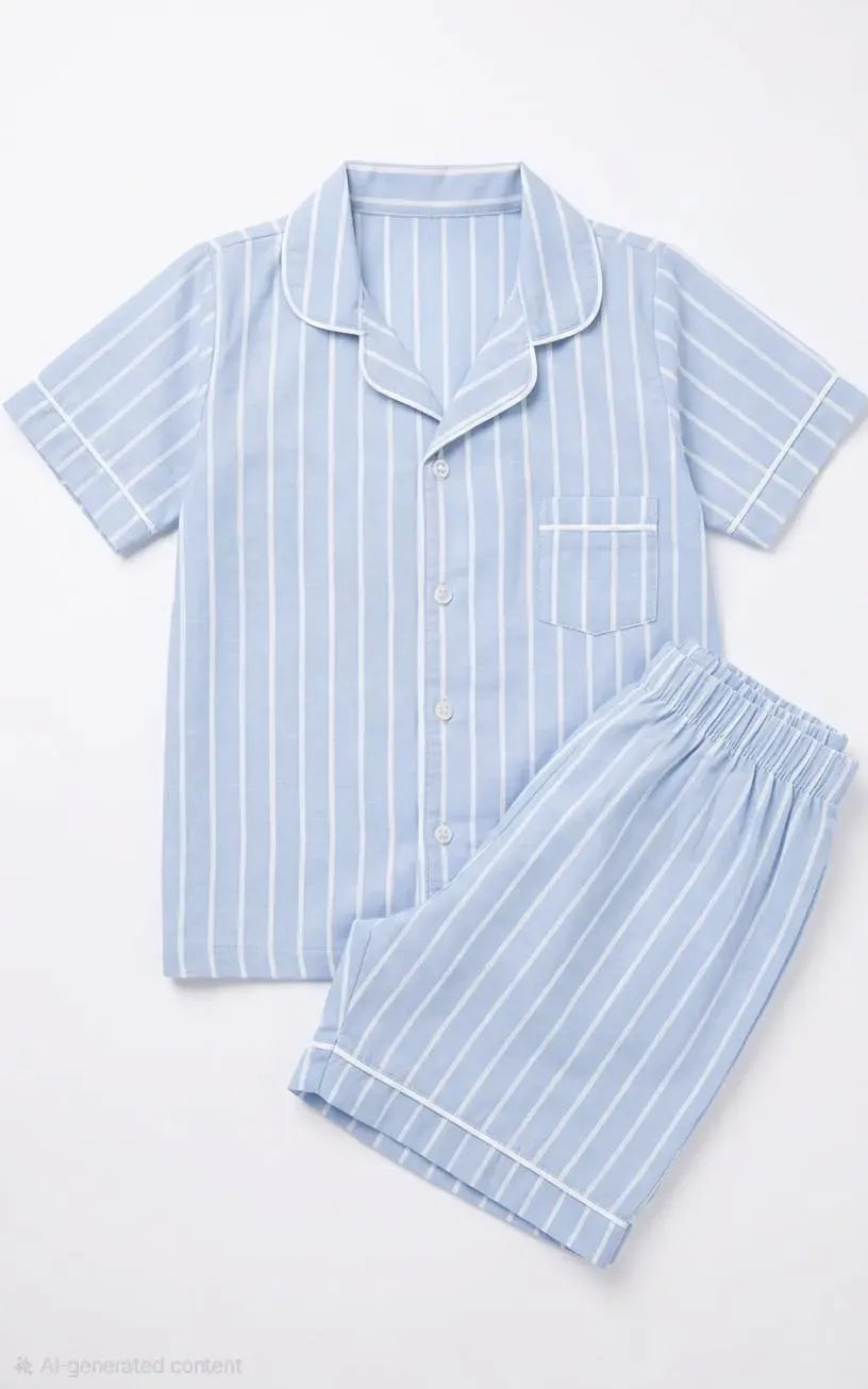 Classic oxford light blue pyjamas